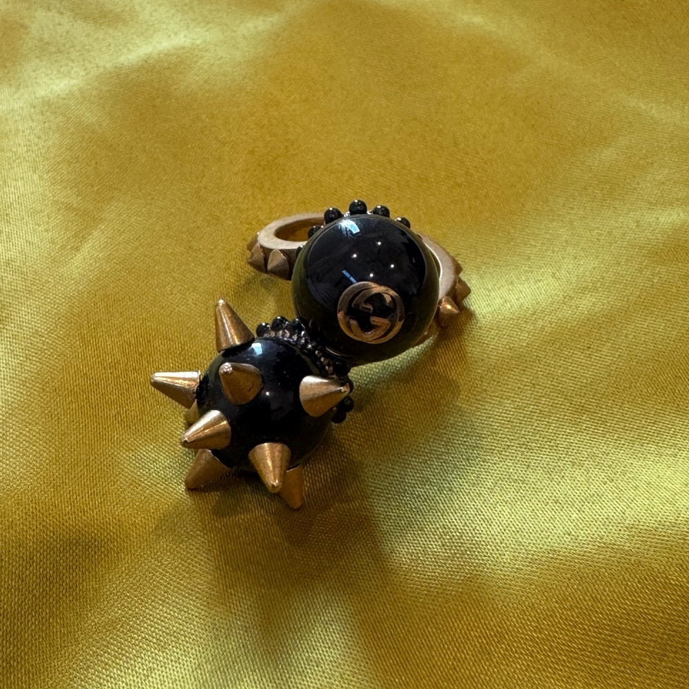Gucci black and brass ring 5